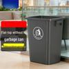 20L Lidless Large Capacity Plastic Trash Can