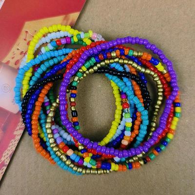 Bohemian Ethnic Style Colorful Beaded Bracelet Anklet for Women - Unique Fashion Hand Jewelry