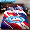 3PCS Football Club Emblem 3pcs Bedding,Including 3PCS Duvet Cover And 2pcs Pillowcases Perfect for Christmas,Ideal for Bedroom, Dormitory