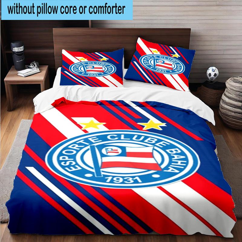 3PCS Football Club Emblem 3pcs Bedding,Including 3PCS Duvet Cover And 2pcs Pillowcases Perfect for Christmas,Ideal for Bedroom, Dormitory