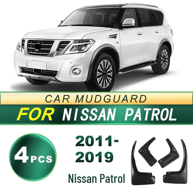 Nissan Patrol Mud Flaps for 2011-2019 Models - Soft Rubber Mud Guards, Easy Installation, No Drilling Required
