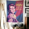David Bowie Wall Tapestry Artistic Homage Tapestry Wallmounted Background Cloth Wall Covering Decoration Atmospheric Background Cloth Home Decor