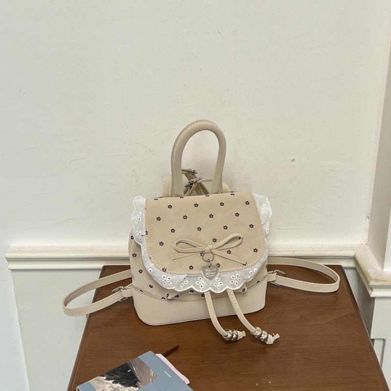 Schoolbag Shuai Mijia sweet girlish niche lace lace women's backpack 1011 new backpack exquisite small schoolbag