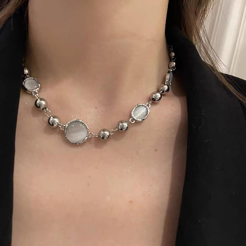Trendy Exquisite Beaded Choker Necklaces For Women Girls Versatile Simple Punk Gothic Necklace Jewelry Accessories Gifts