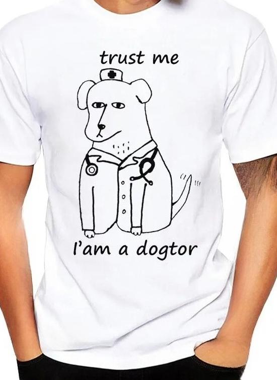 

Believe me I am a veterinary Tshirt with fun printed patterns fashionable and casual short sleeved round neck Womens Tshirt 4XL