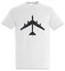 Jet V Silhouette T-Shirt Airforce Fighter Pilot Jet Combat Aircraft Bomber