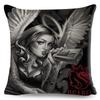 Mexico Chicano Sexy Women Skull Pillow Case Decor Cartoon Printed Girls Cushion Cover for Sofa Home Car Polyester