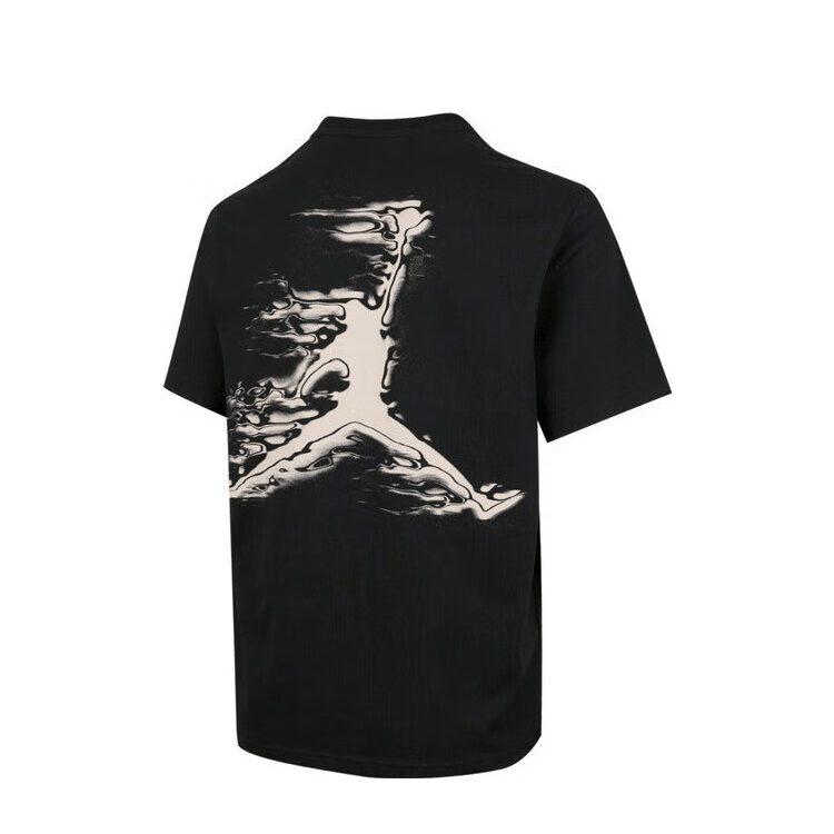 Jordan As M J T Shirts Men's Black Crew Neck Moderate HQ8971-010