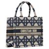 Dior BookTote Pattern Embroidery Tote Bag, Shopping Bag, Handbag Small Women's Beige/Blue M1265ZZAU-M928