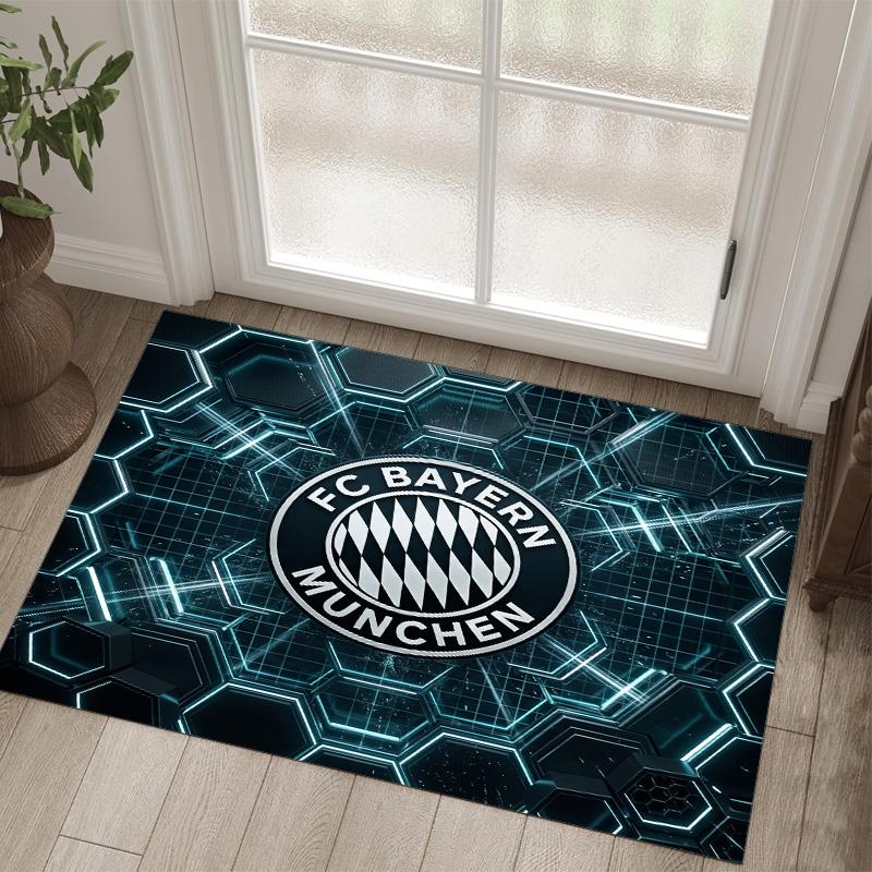 Design Bayernu Mnichov Křišťálový sametový koberec Útulný Ne?Protiskluzová tištěná předložka do ložnice, obývacího pokoje, předsíně