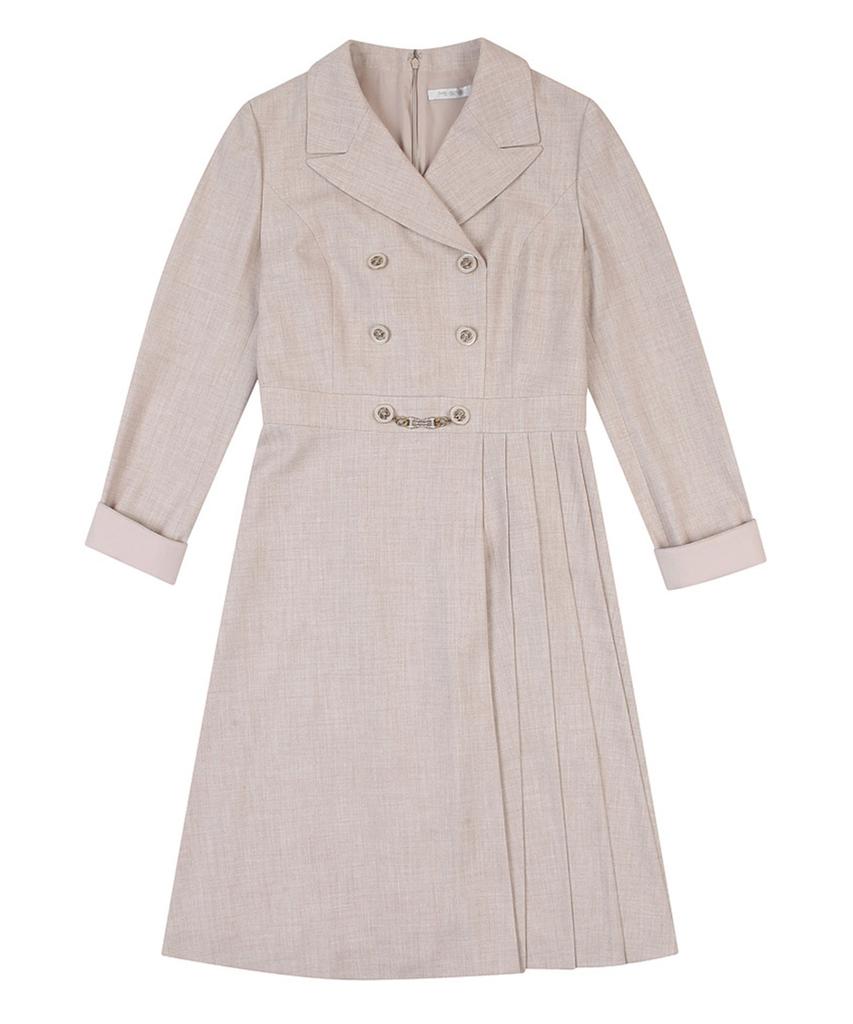 MESENSE Pleated Modified Collar Dress_Mb2Xopm128Z