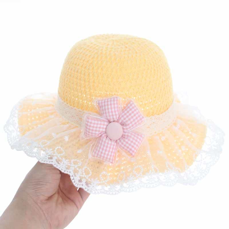 Summer Sun Hat Sun Protection Cool Hat Summer Cute Beach Princess Children's Thin Straw Hat