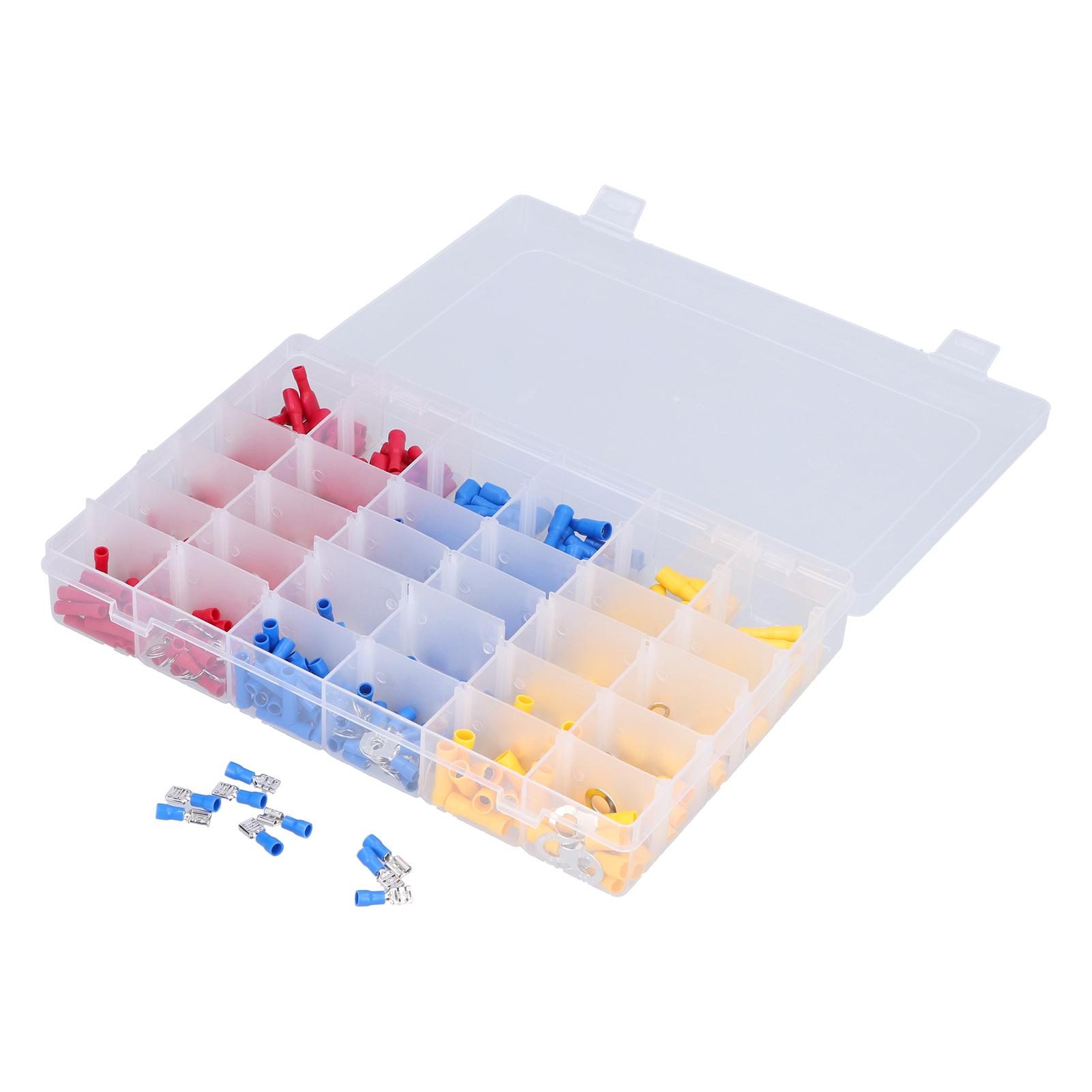 

480 шт. Електричні з’єднувачі для ізольованих проводів. Асортиментний набір для затискачів для проводів. З’єднувачі для обжиму дроту