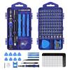 Screwdriver Kit 122 in 1 Anti-Static Handles Magnetic Precision Repair Tool Set with Chrome-Vanadium Steel Bits Magnetizer Demagnetizer Tool