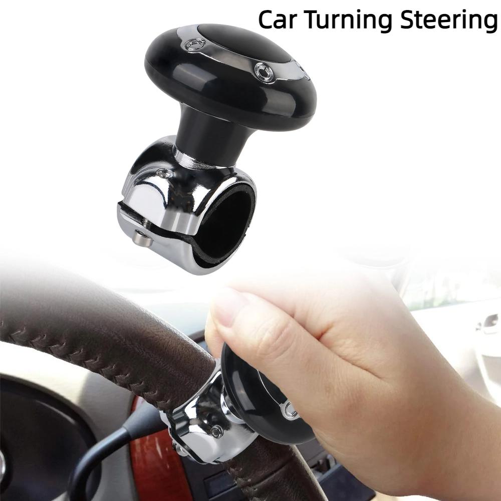 Car Turning Steering Wheel Ball Handle with Steering Wheel Spinner Knob Spinner Knob Rotating Universal Steering Wheel Booster nero