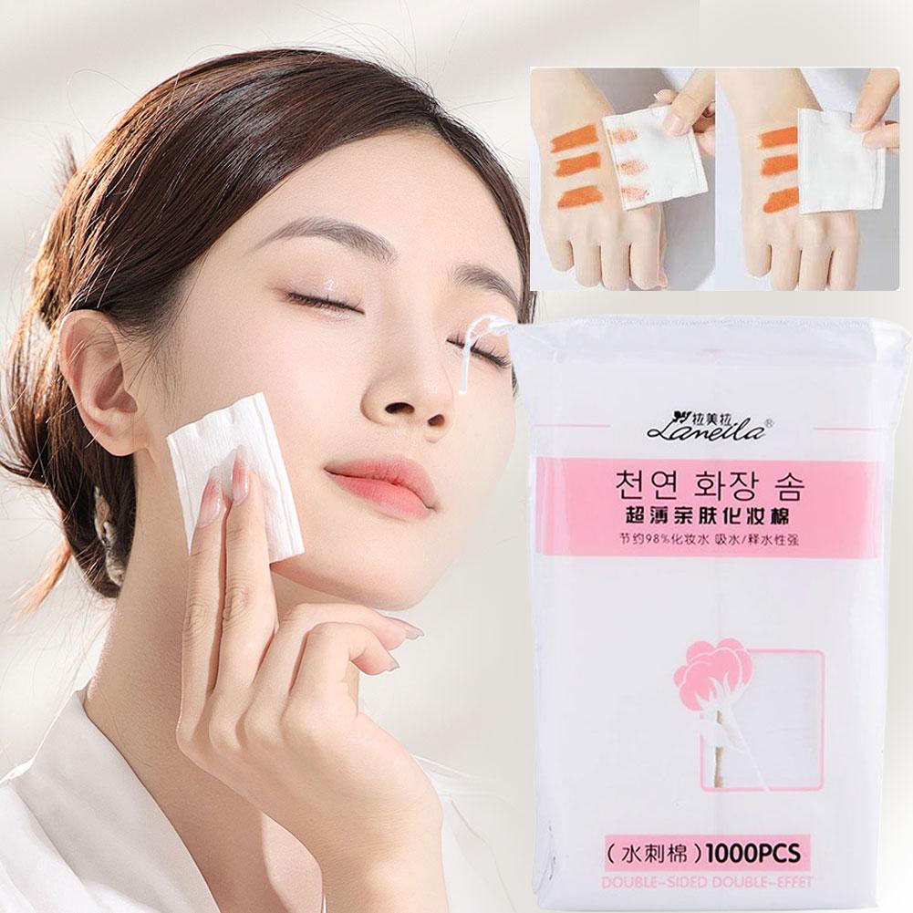 Doppelseitige Gesichts-Wattepads Dehnbar Verdickt Make-up Entferner Watte Für Feuchtkompressen Gesichts-Spa Kosmetik Make-up Werkzeuge