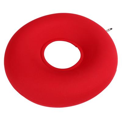 Inflatable Donut Cushion Prevents Bed Sores Thickened Round Inflatable Ring Cushion for Patients Elderly People Red