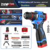 Rechargeable Brushless Electric Drill: Compact Multi-Purpose Impact Tool for Household Use
