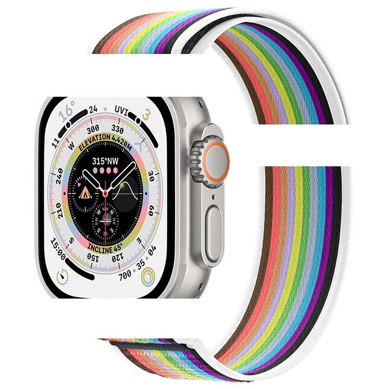Apple Watch Ultra 10/9 Nylon Woven Velcro Trail Loop Strap