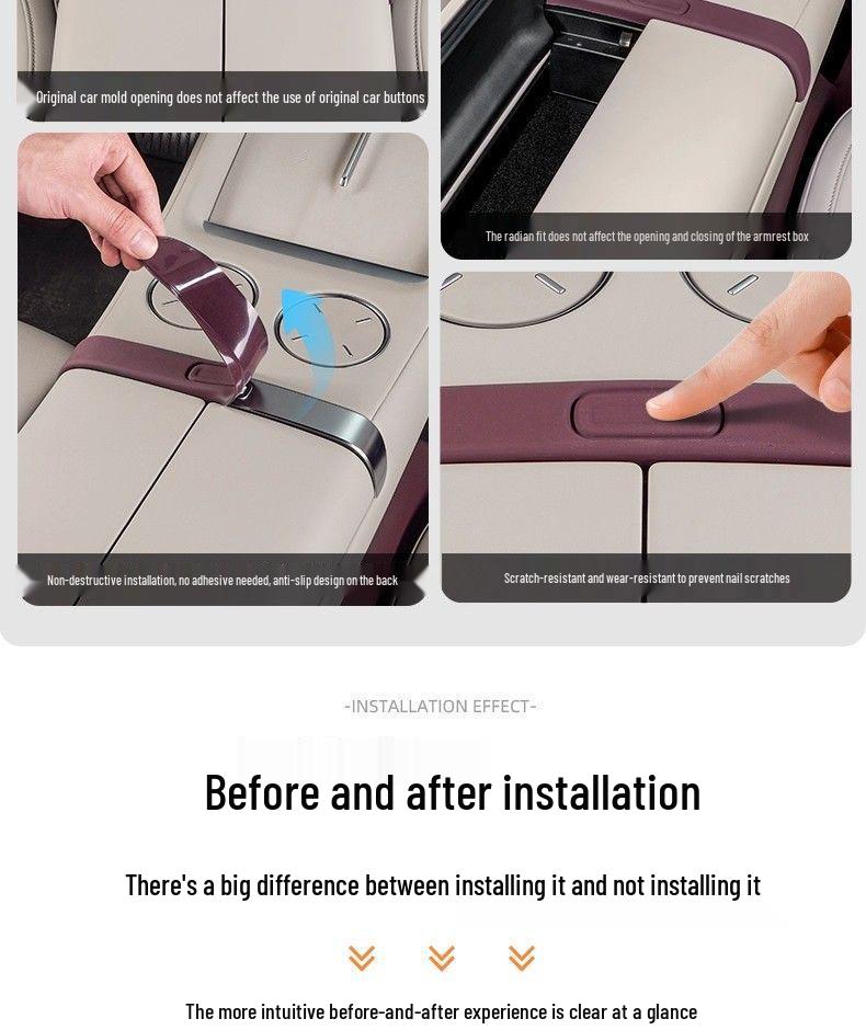 Silicone Protective Pad for YU7 Center Console Armrest Box Button