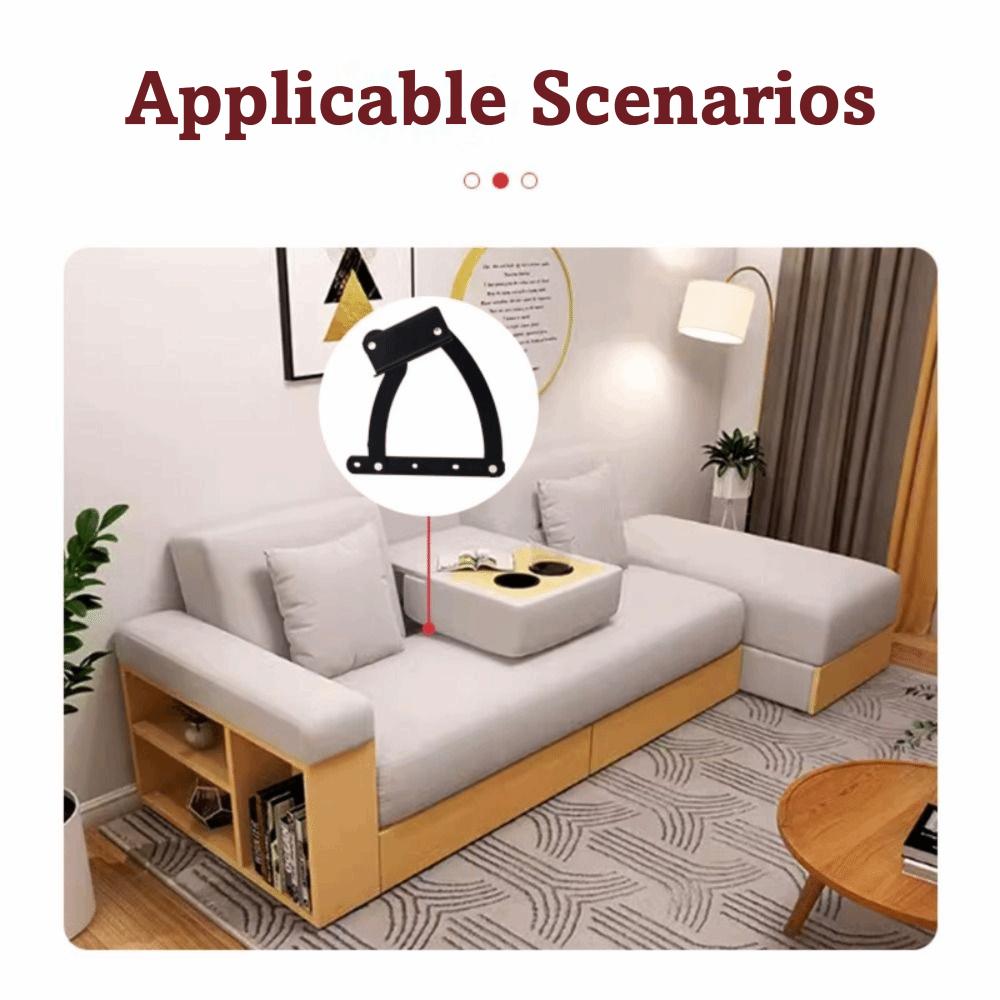 2pcs Multifunctional Telescopic Hidden Hinge Telescopic Design Dual Purpose Dual Use Bracket Smooth Operation Support Bracket