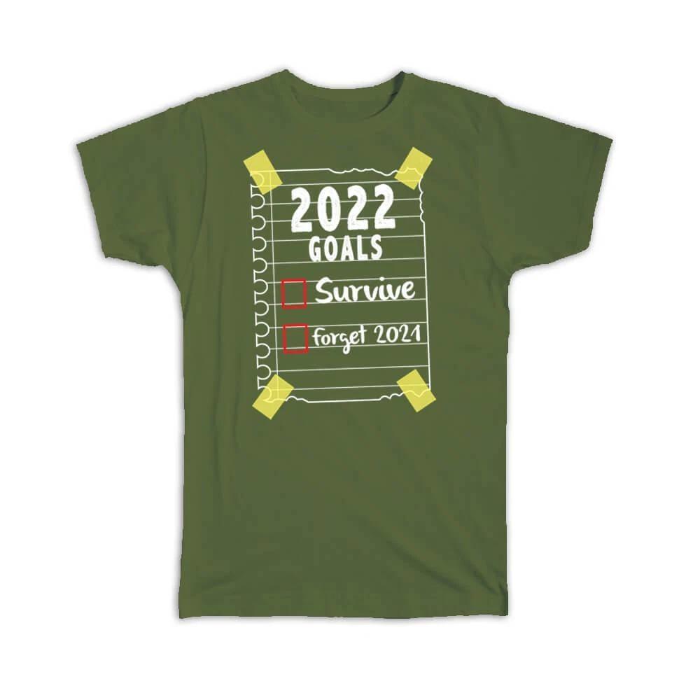 Gift T-Shirt : New Year 2022 Goals Happy Holidays Celebration Family Christmas 3XL