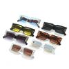 New square sunglasses, European and American fashion simple retro square glasses men's personality B sunglasses women