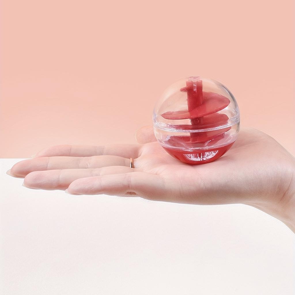 Pet Spiral Treat Dispenser Ball Toy for Cats, Red Treat Dispenser Ball