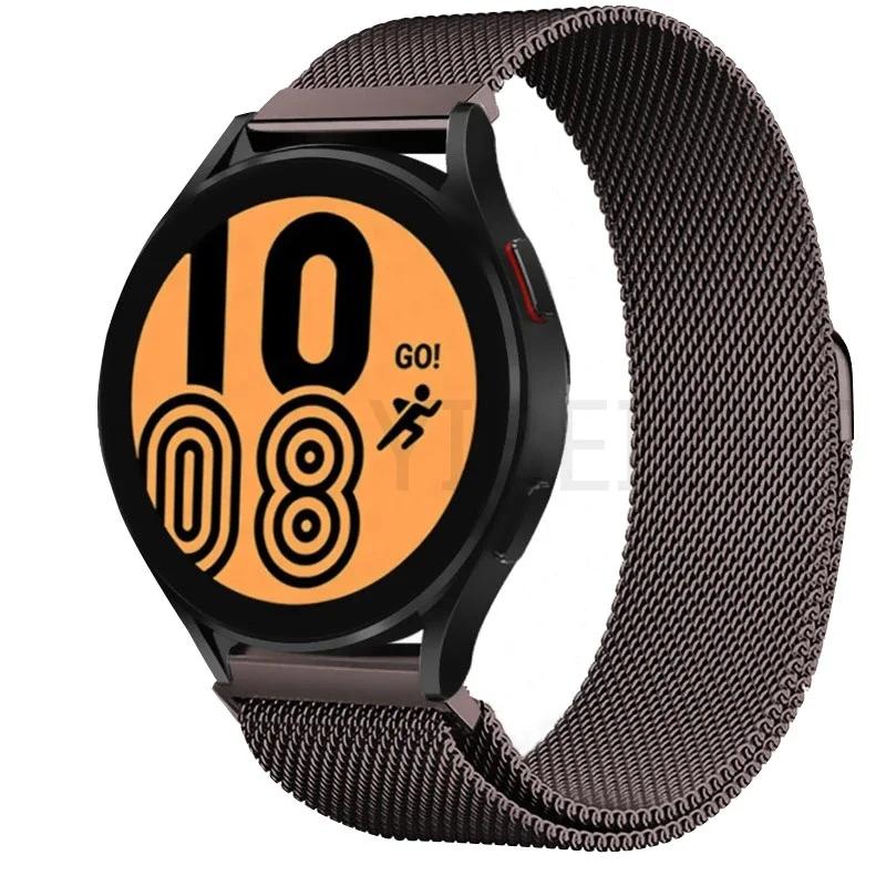 Mailänder Armband für Samsung Galaxy Watch 7 6 5 4 44mm 40mm Magnetisches Metallarmband 22mm 20mm Armband Galaxy Watch 4/6 Classic