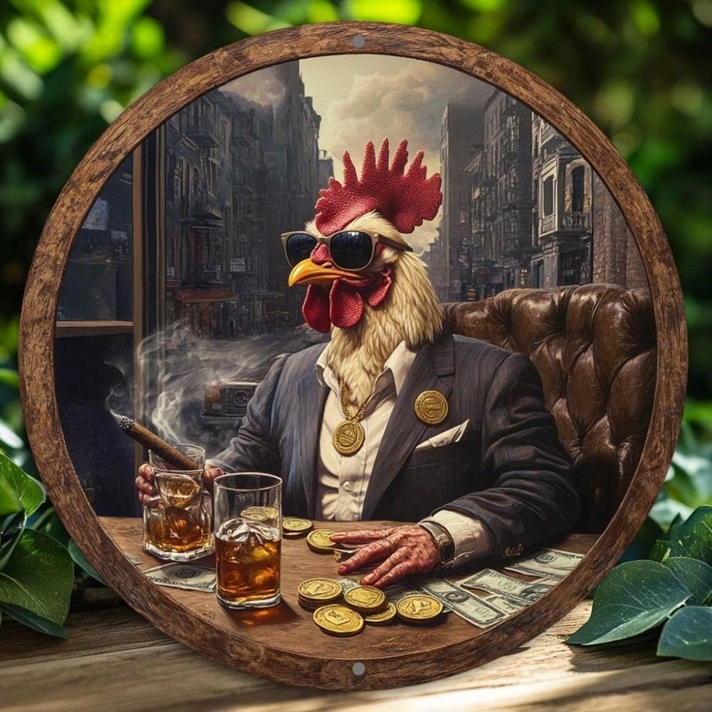 Metal Tin Sign Retro Art 20x20cm Home Wall Decor