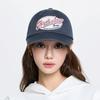 MLB Street Oval Cursive Unstructured Ball Cap BOS (D.Indigo)
