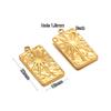 5Pcs Feather Tag Sun Flower Charms Gold Color Stainless Steel Pendants Necklace Earrings Making for DIYJewelry Findings Bulk