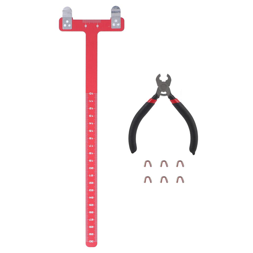 Bogenschießen Bogensehne Nockpunkte Messing Schnalle Clip Zange T-Form Messlineal Set