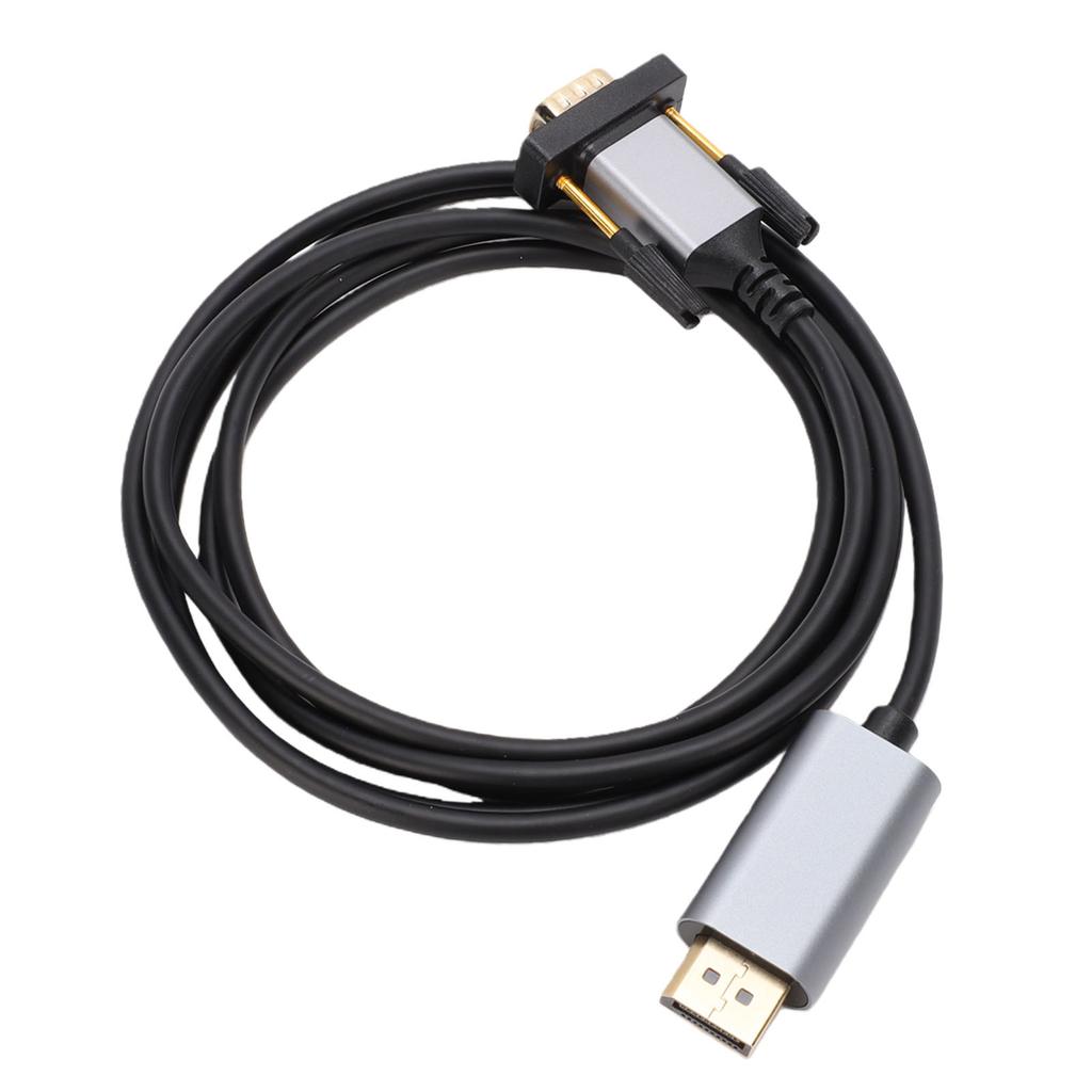 DisplayPort to VGA Cable 2m Male to Male DisplayPort to VGA Adapter Cable for PC Laptop Monitor Projector