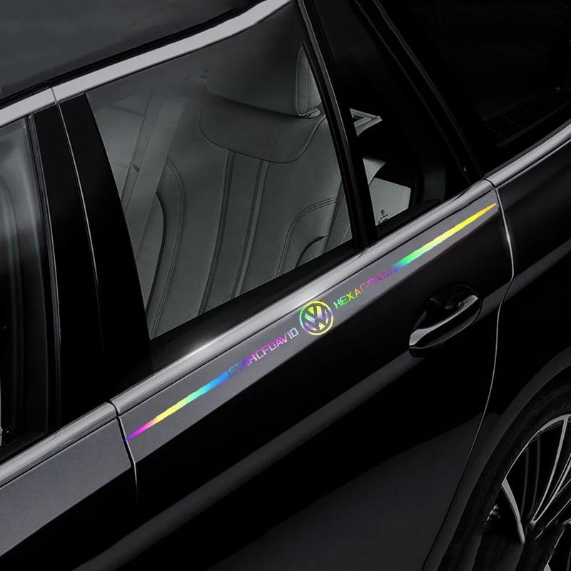 Für VOLKSWAGEN VW 60cm Laser Auto Windschutzscheiben Aufkleber Auto Karosserie Aufkleber für Volkswagen Golf MK4 MK6 MK7 Jetta Touareg Beetle Passat