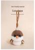 Adorable Sparrow Plush Charm Doll Ornament