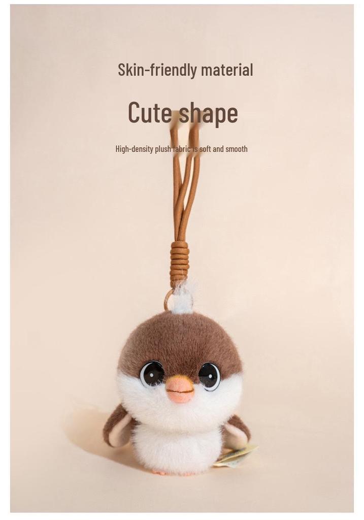 Adorable Sparrow Plush Charm Doll Ornament