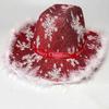 Fjällkantad Snöflinga Cowboyhatt för Halloween & Julfest
