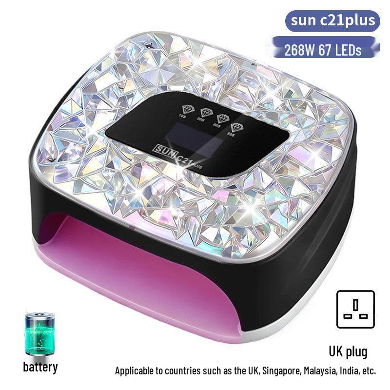 256W High Power UV/LED Dual Light Nail Curing Lamp