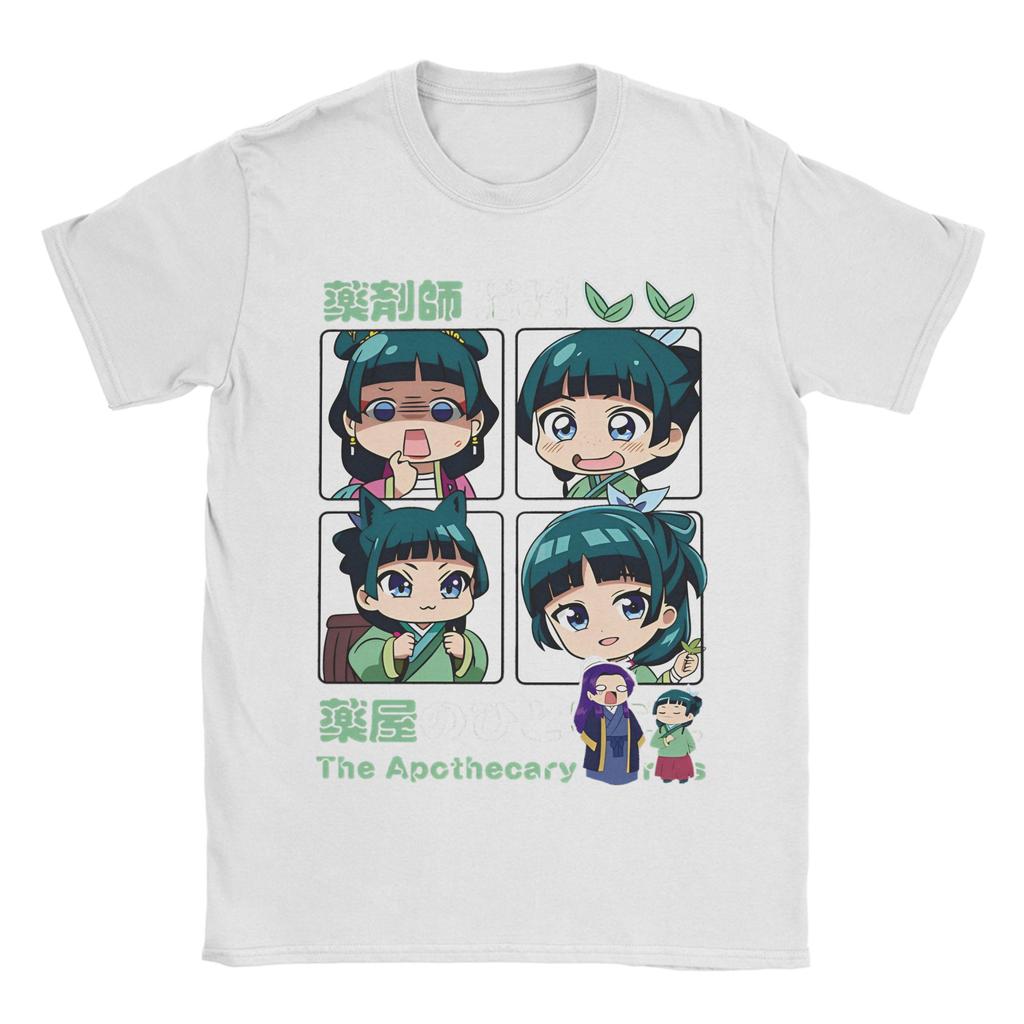 Japanese The Apothecary Diaries Maomao TShirt Men Women  Vintage Cotton Tees Crewneck Short Sleeve T Shirt Gift Idea Clothing