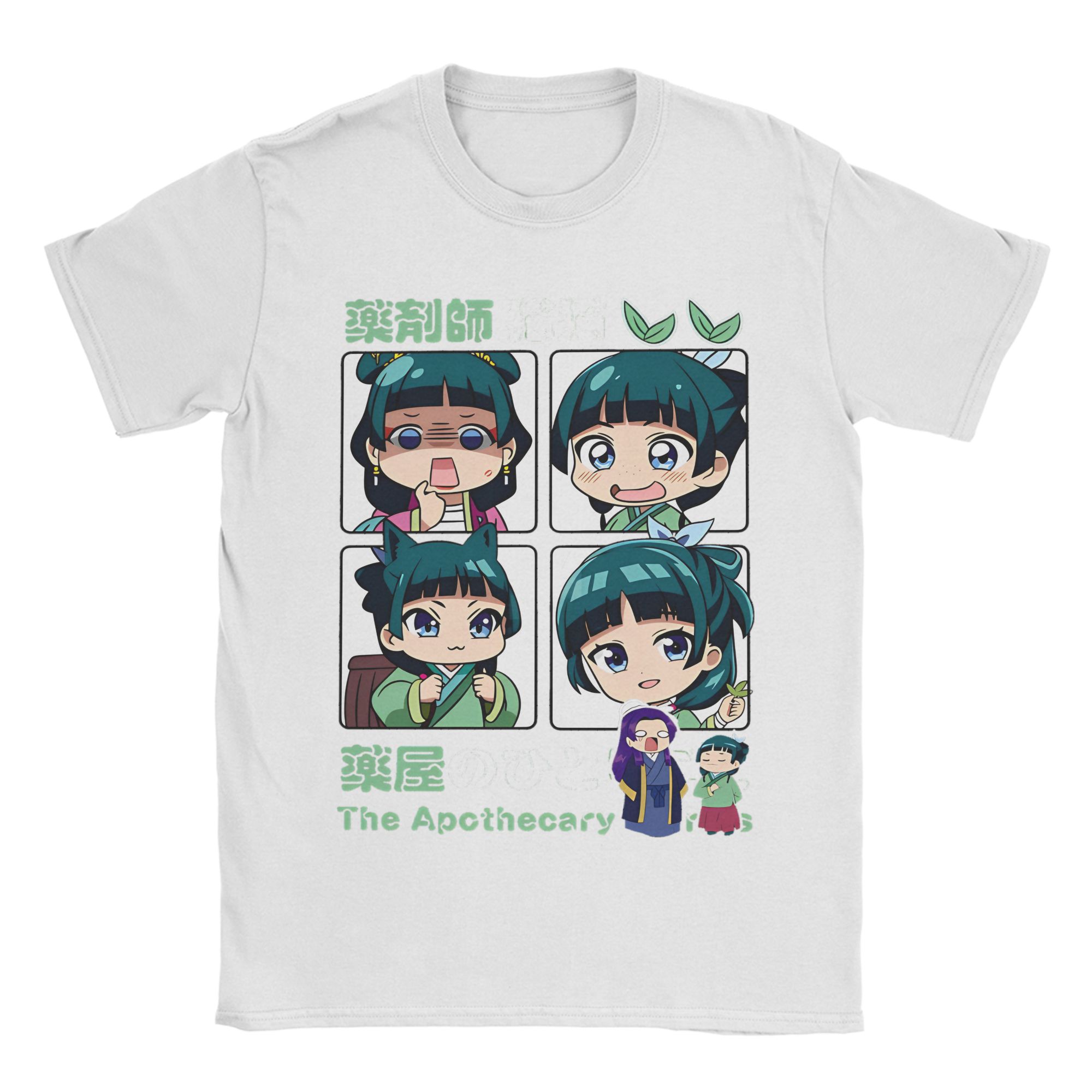 

Maomao Anime T-Shirt Unisex 100%Cotton Tops Vintage The Apothecary Diaries O-neck Short Sleeve 3XL
