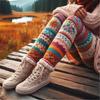 Vintage 3D kötött leggings nőknek gótikus mintával magas derék szűk nadrág Y2K punk utcai viselet rugalmas karcsúsított nadrág