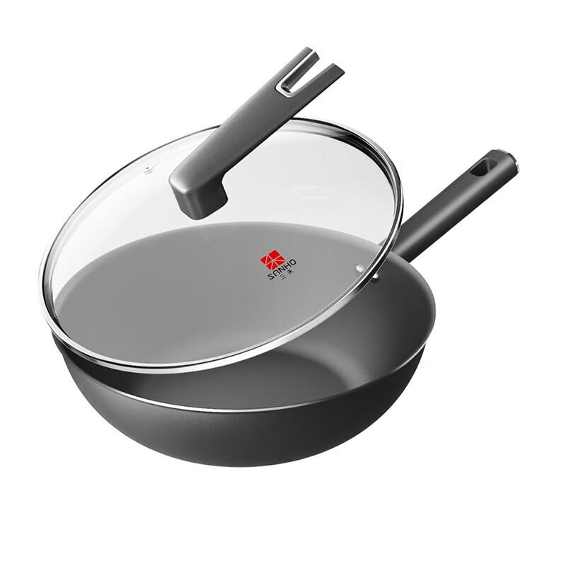 Sanhe Weina 30cm Coating-Free Titanium Alloy Wok