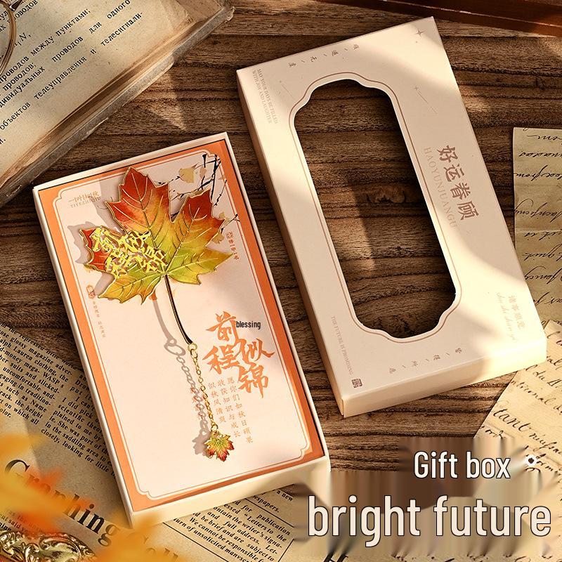 Exquisites Retro Ginkgoblatt Metalllesezeichen - Das perfekte kulturelle Geschenk für Studenten