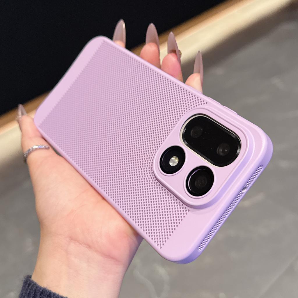 Breathable Heat Dissipation Thin PC Phone Case For Oneplus 15 13 12 T R ACE 5 3 Glass Lens Film Protection Cooling Mesh Cover