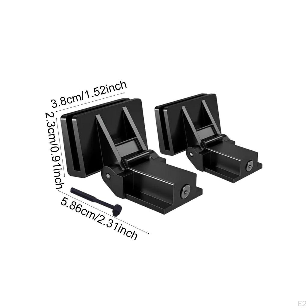 2x Turntable Dust Cover Hinge Vinyl Records Player High with Brush for Atlpw40WN