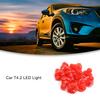 ACROPIX T4.2 Red LED Dashboard Panel Gauge Light Lamp Bulb for Car Interior Red 10pcs