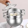 Handun 316 Stainless Steel Non-Stick Soup Pot with Steamer