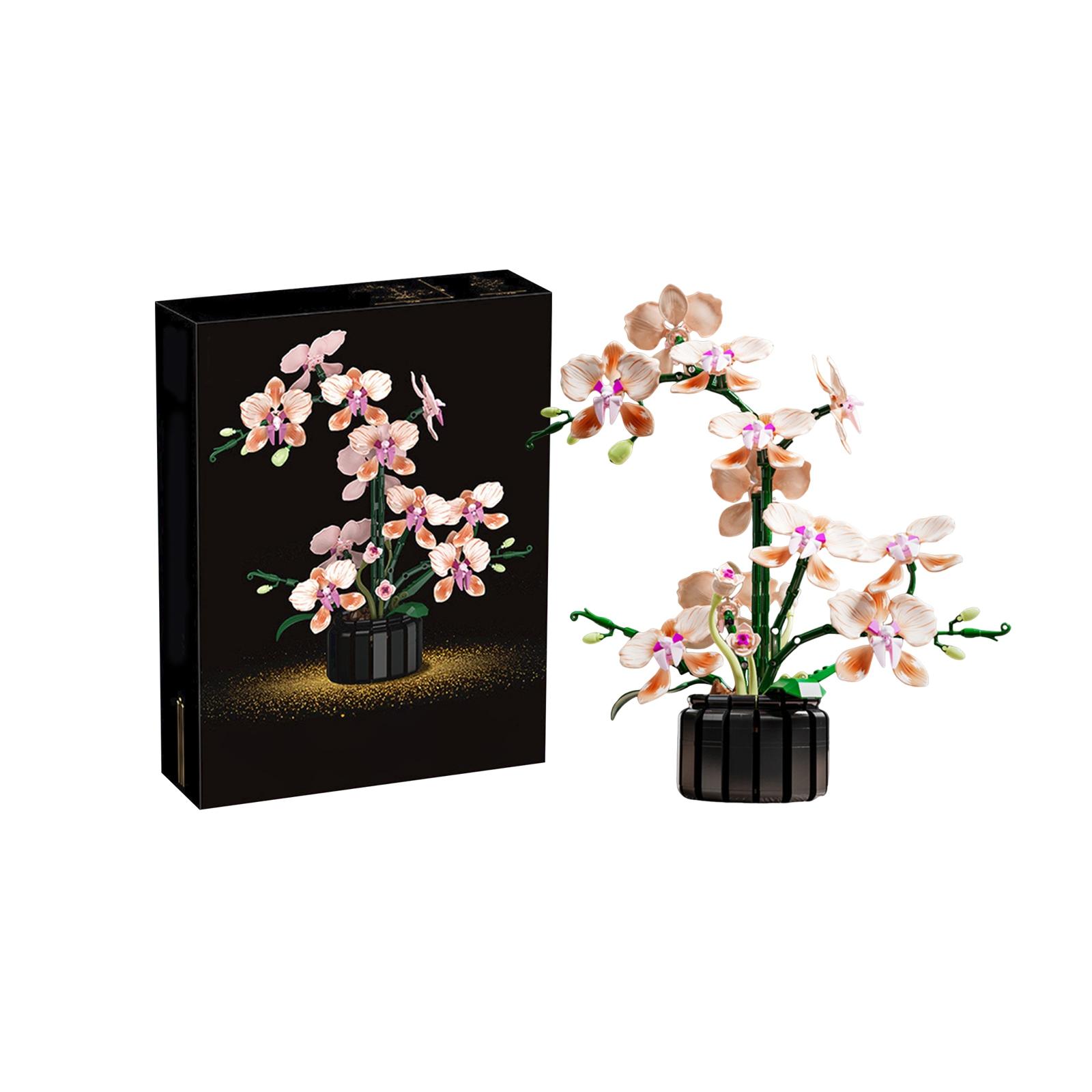 Подарок - Сборная модель  Вечный цветок  Конструктор Букет цветов Орхидея Декоративный элемент