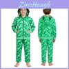 Set cu Hanorac și Pantaloni Minecraft Creeper pentru Copii din Material Poliester pentru Cosplay și Purtare Casual